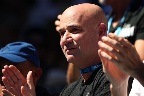 Andre Agassi at the 2018 Australian Open