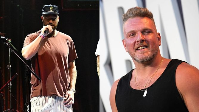 Pat McAfee calls Taylor Swift's exes 'bums', hails Travis Kelce's on-stage chivalry