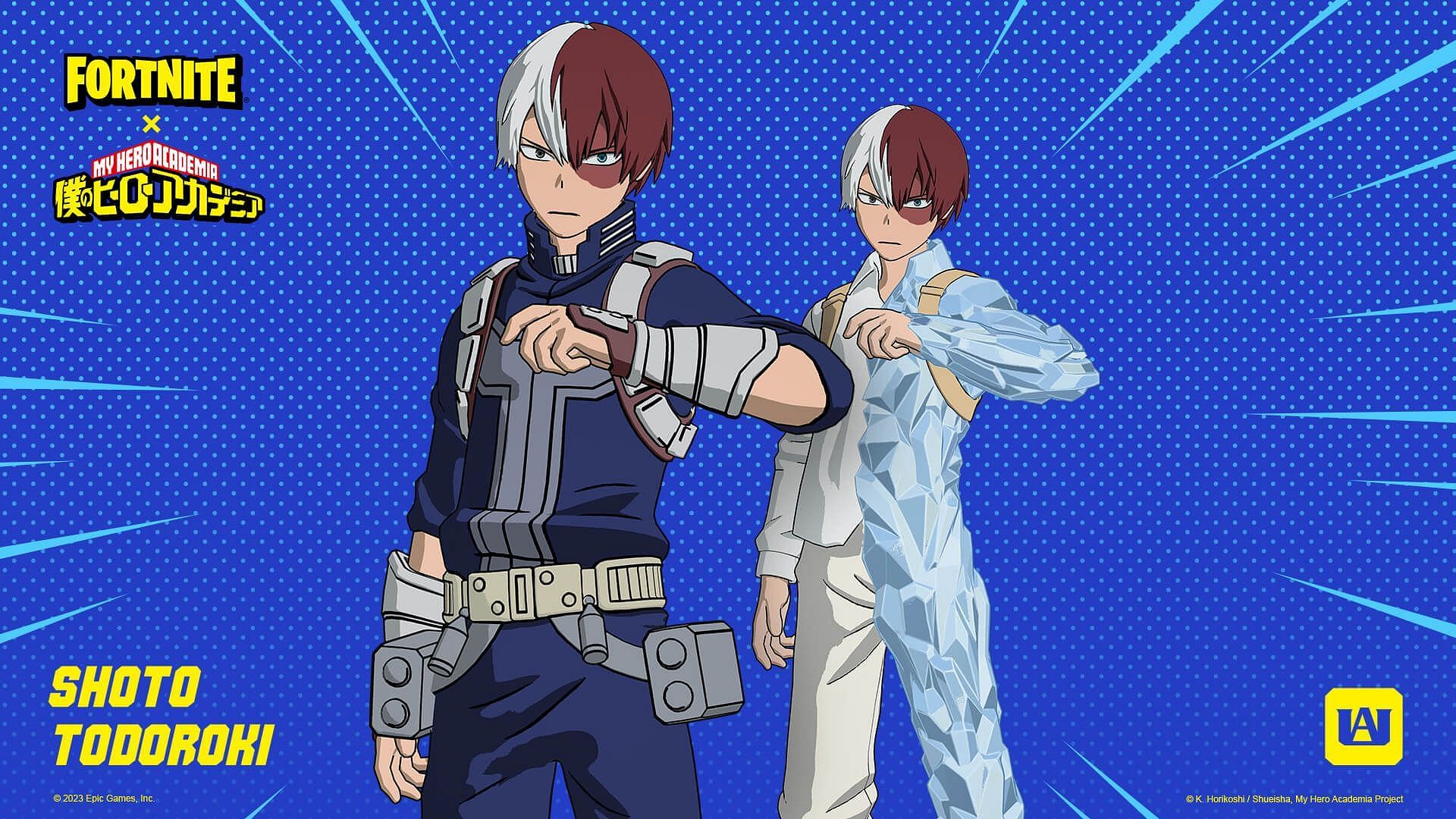 Shoto Todoroki (My Hero Academia) skin is currently listed in Fortnite (Image via Epic Games)