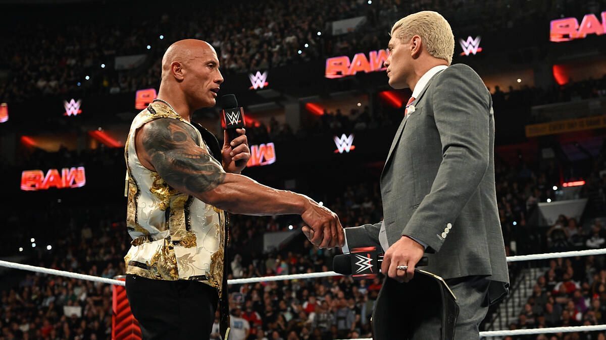 Cody Rhodes and The Rock (Photo Courtesy: WWE.com)