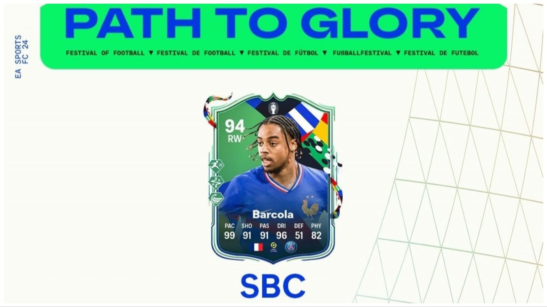 EA FC 24 Bradley Barcola Path to Glory SBC: All tasks, cheapest ...