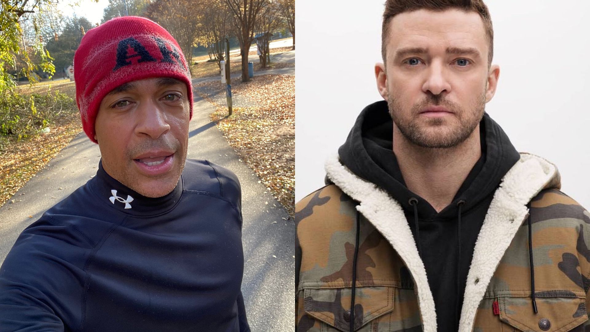 TJ Holmes speaks on Justin Timberlake DWI arrest (Image via @jtimberlake, @tjholmes/ X)