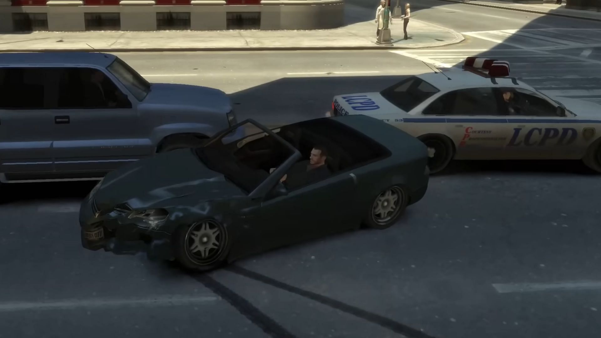 GTA 4&#039;s car damage is quite realistic (Image via Rockstar Games || YouTube/ENXGMA)