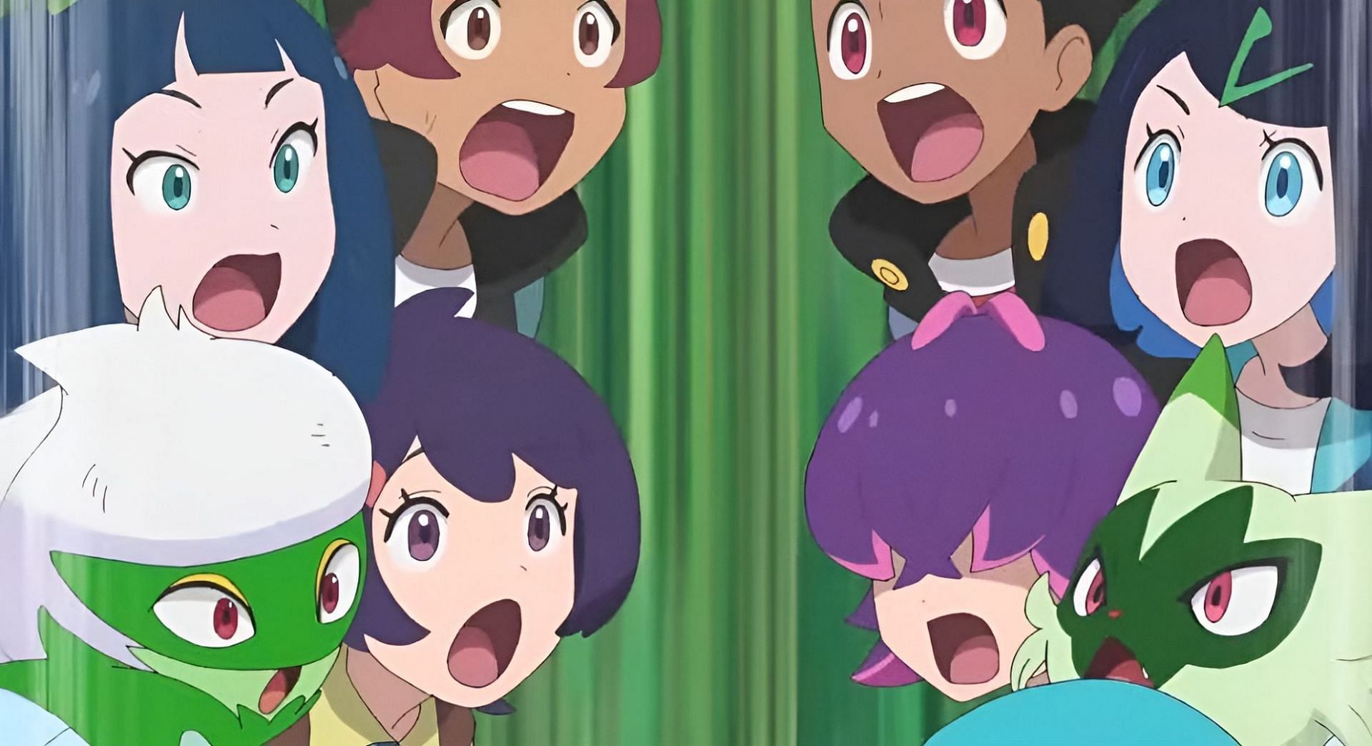 Our heroes meet their doubles in Pokemon Horizons Episode 53 (Image via The Pokemon Company)