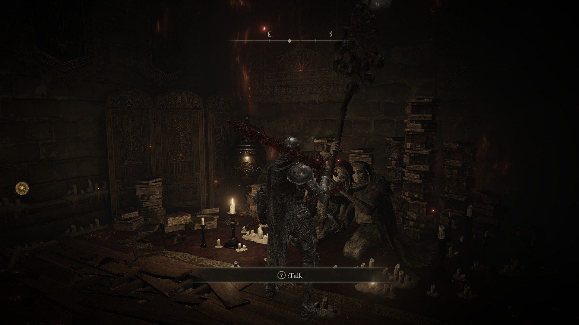 Exchange the Bell Bearings at the Twin Maiden Husks in Roundtable Hold (Image via FromSoftware)