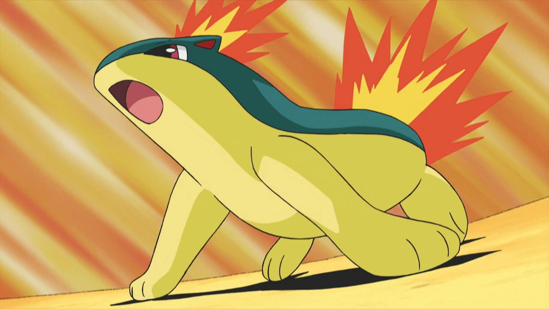 Ash&#039;s Cyndaquil/Quilava was his third acquisition in the Johto region (The Pokemon Company)