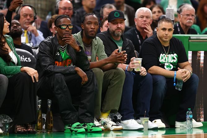 Watch: Travis Scott and Metro Boomin in attendance at TD Garden as celebrities show up for Game 2 of NBA Finals between Celtics and Mavs