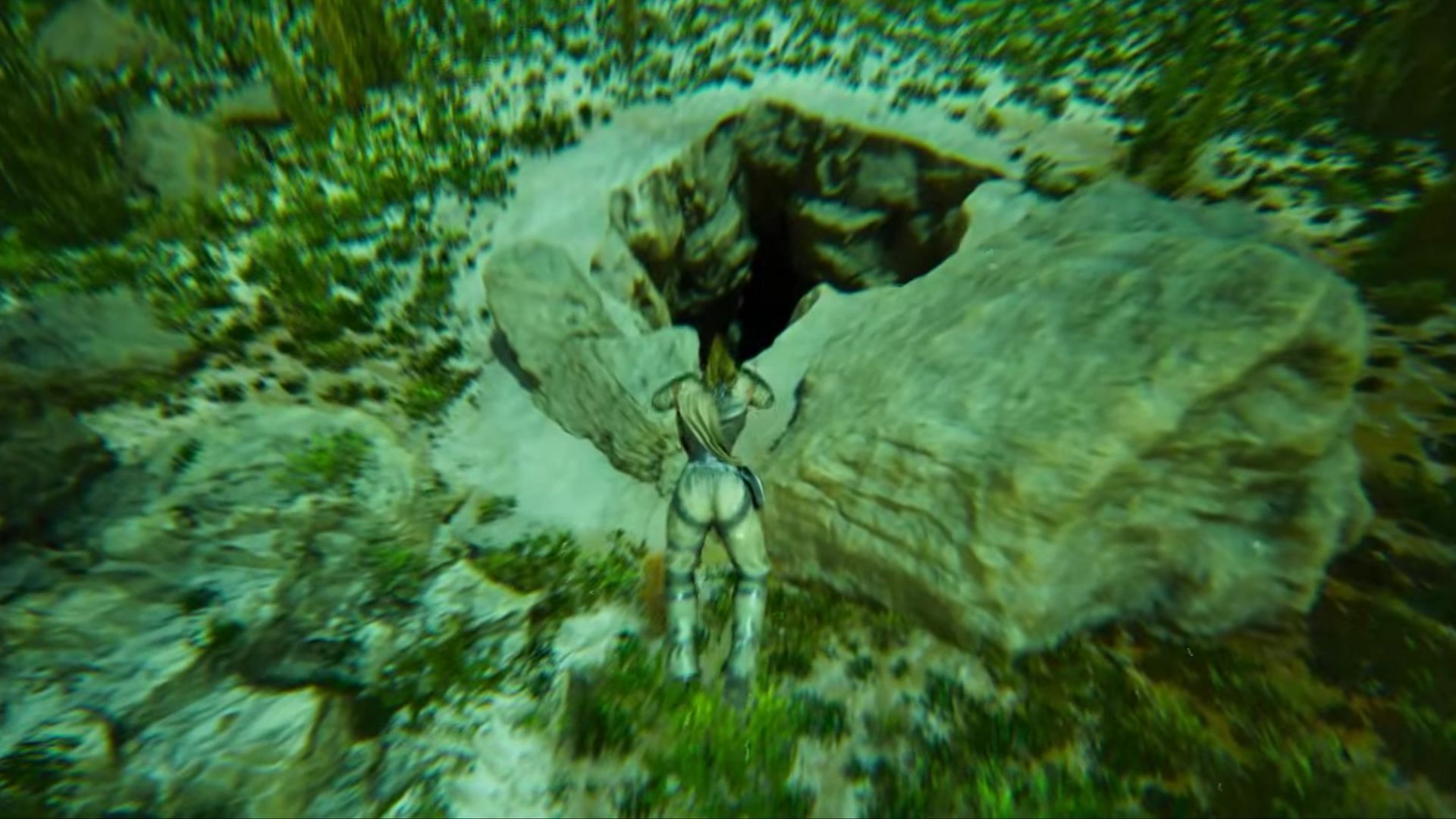 Entrance to the Underground World Biome in Ark Survival Ascended (Image via Studio Wildcard)