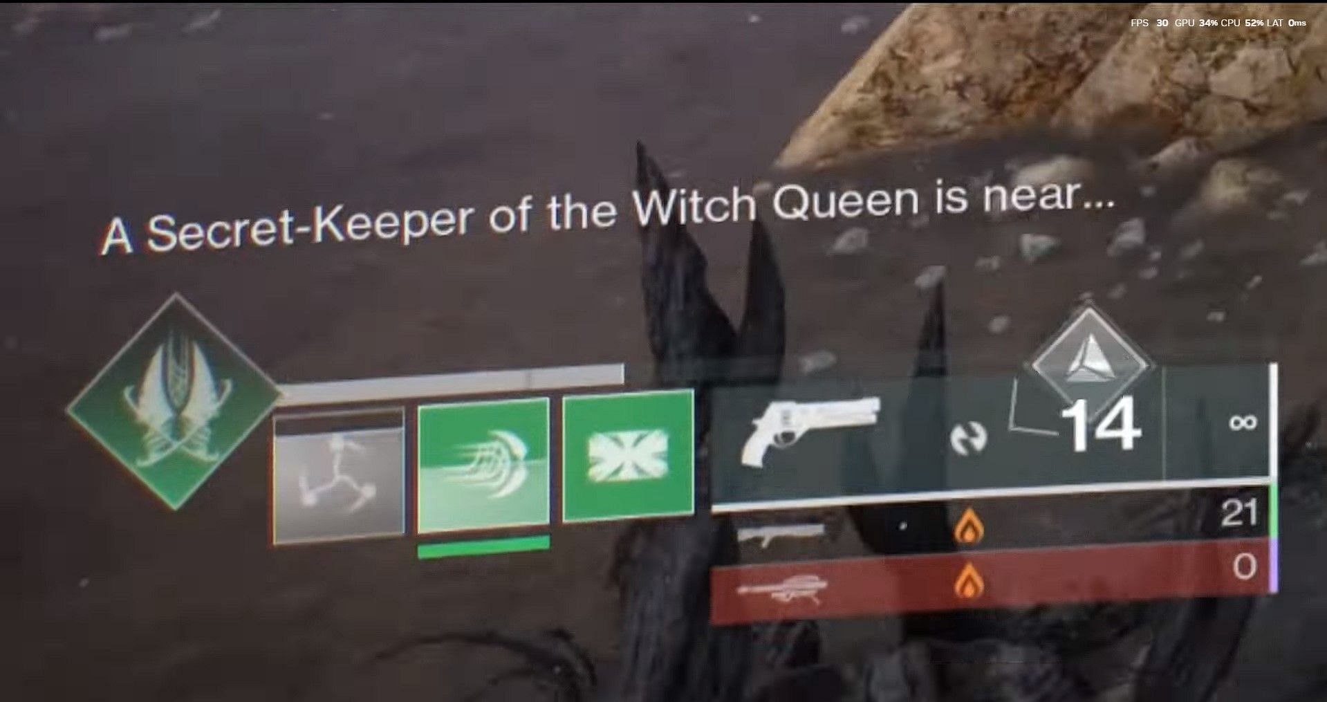 Message for the secret keeper appearance in Destiny 2 (Image via Bungie)