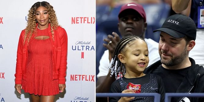 Serena Williams' husband Alexis Ohanian shares adorable moment with daughter Olympia as 6-year-old tries to draw a mustache on him