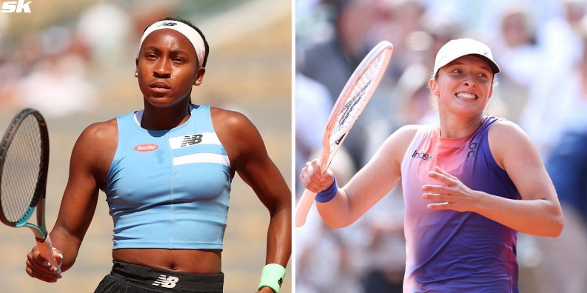 Coco Gauff (L) and Iga Swiatek (R) [Source: Getty Images]