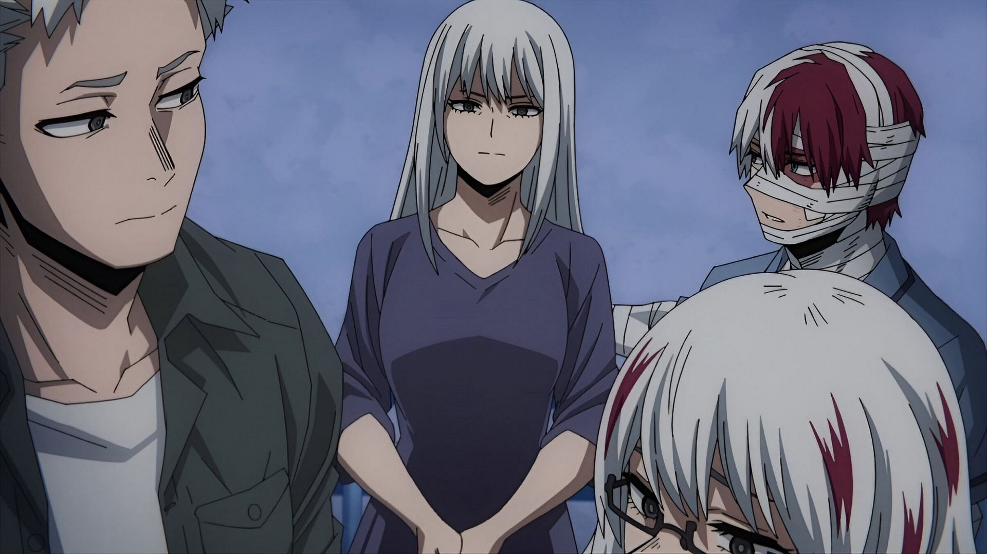 Todoroki family as seen in the anime (Image via BONES)