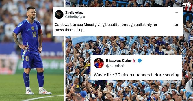 “Gonna be the worst player” - Fans furious as Argentina name 26-year-old with Lionel Messi in line-up vs Chile at Copa America 2024