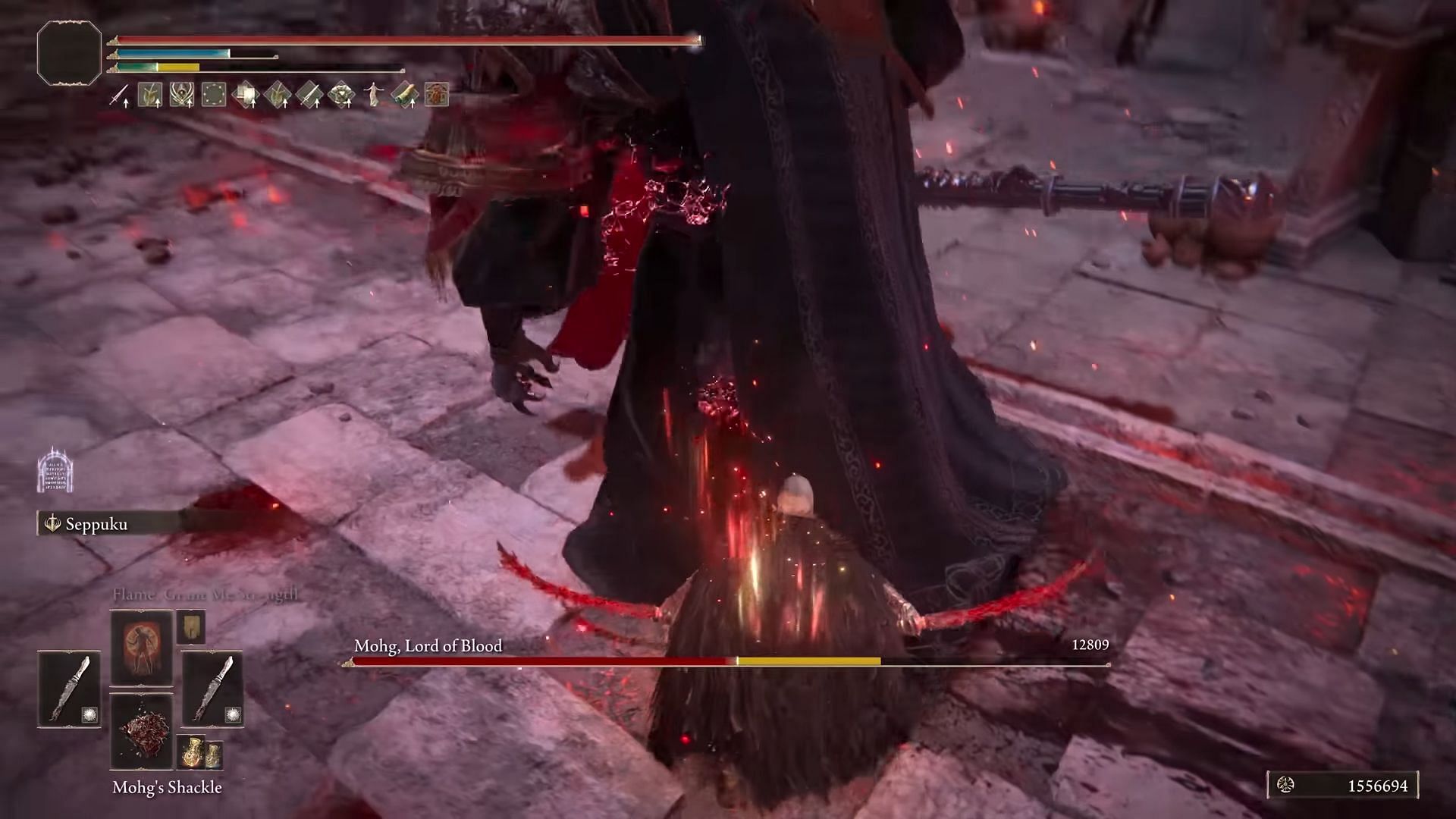 Scavenger&#039;s Curved Swords are responsible for some of the strongest Bleed builds in Elden Ring (Image via FromSoftware || YouTube/Your Average Gamer)