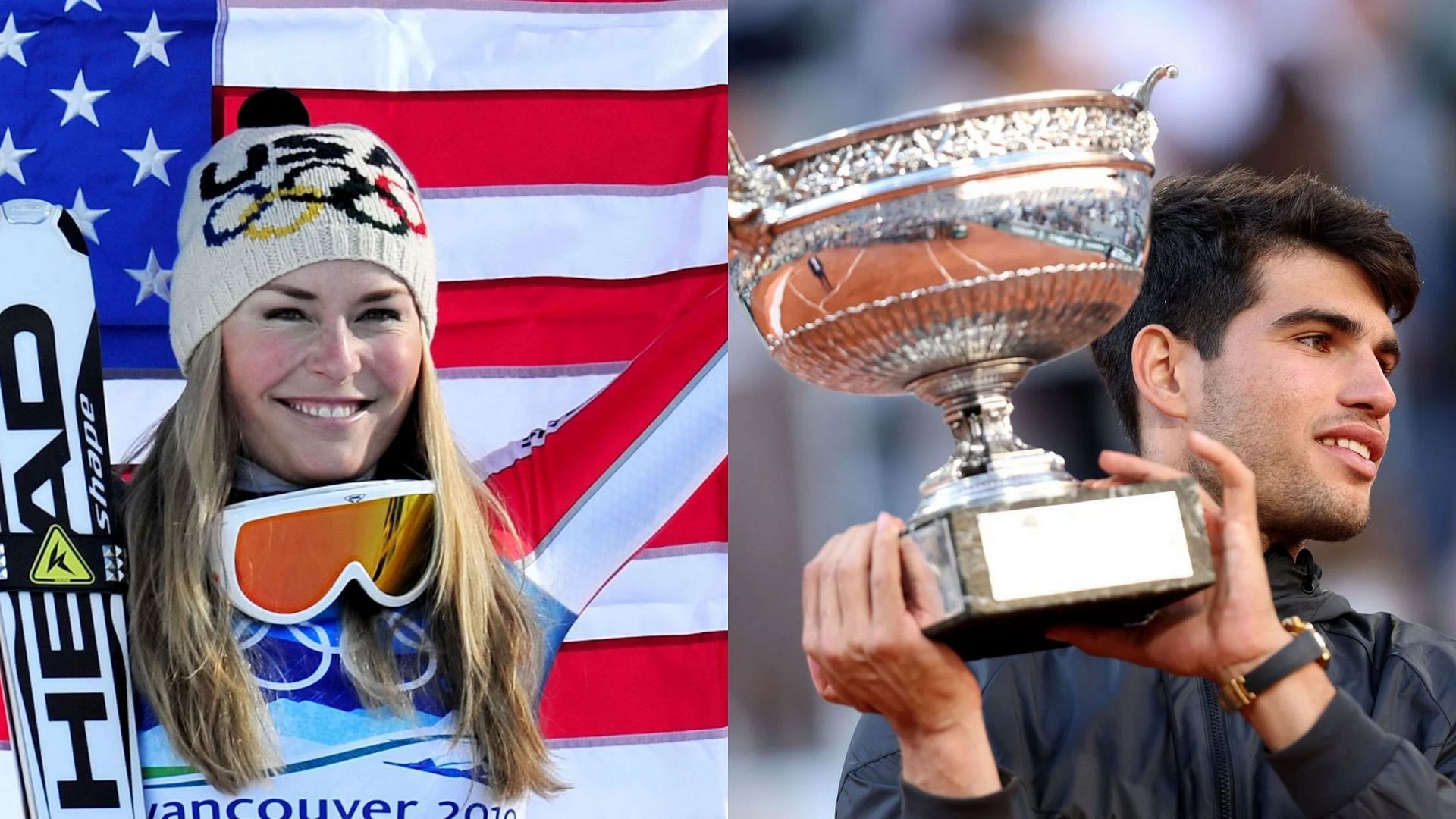 Lindsey Vonn and Carlos Alcaraz