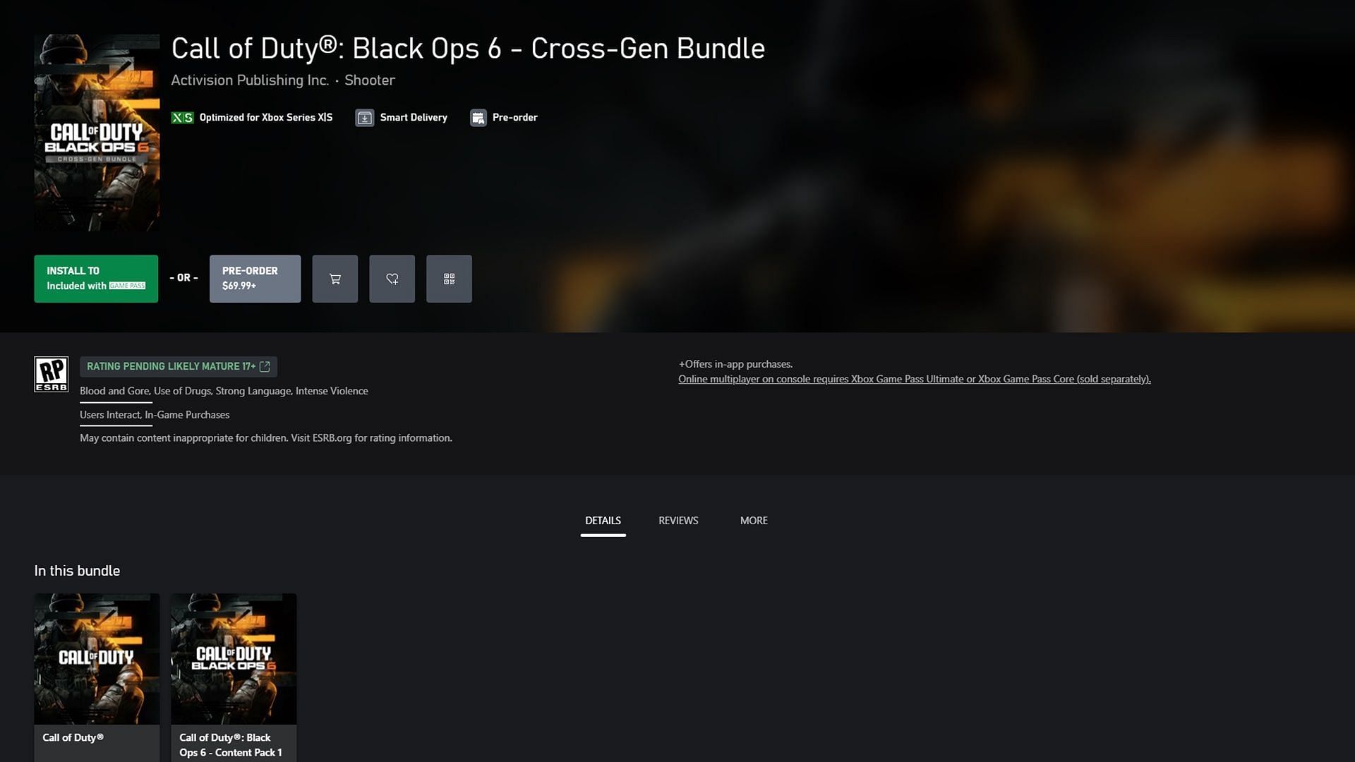 Details about Black Ops 6 pre-order explored (Image via Microsoft)