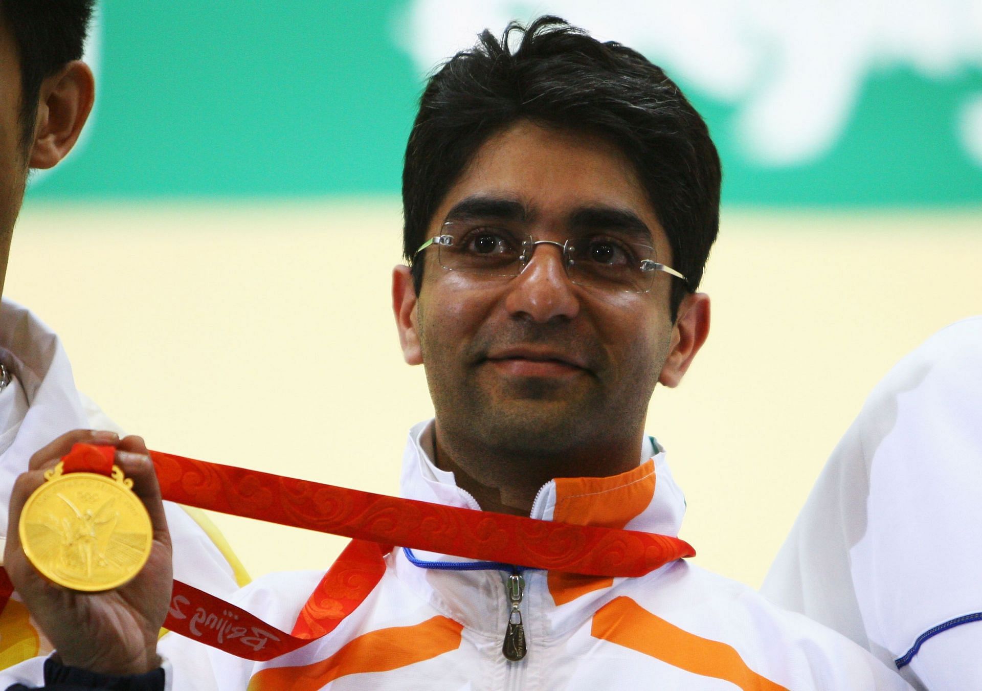 Abhinav Bindra with the 2008 Olympics gold