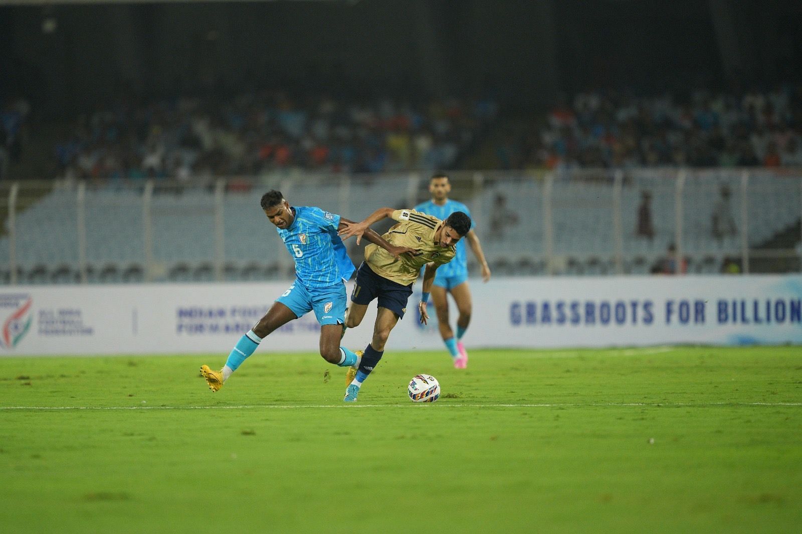 Anwar managed to keep the defense tight today (Image courtesy: AIFF Media)