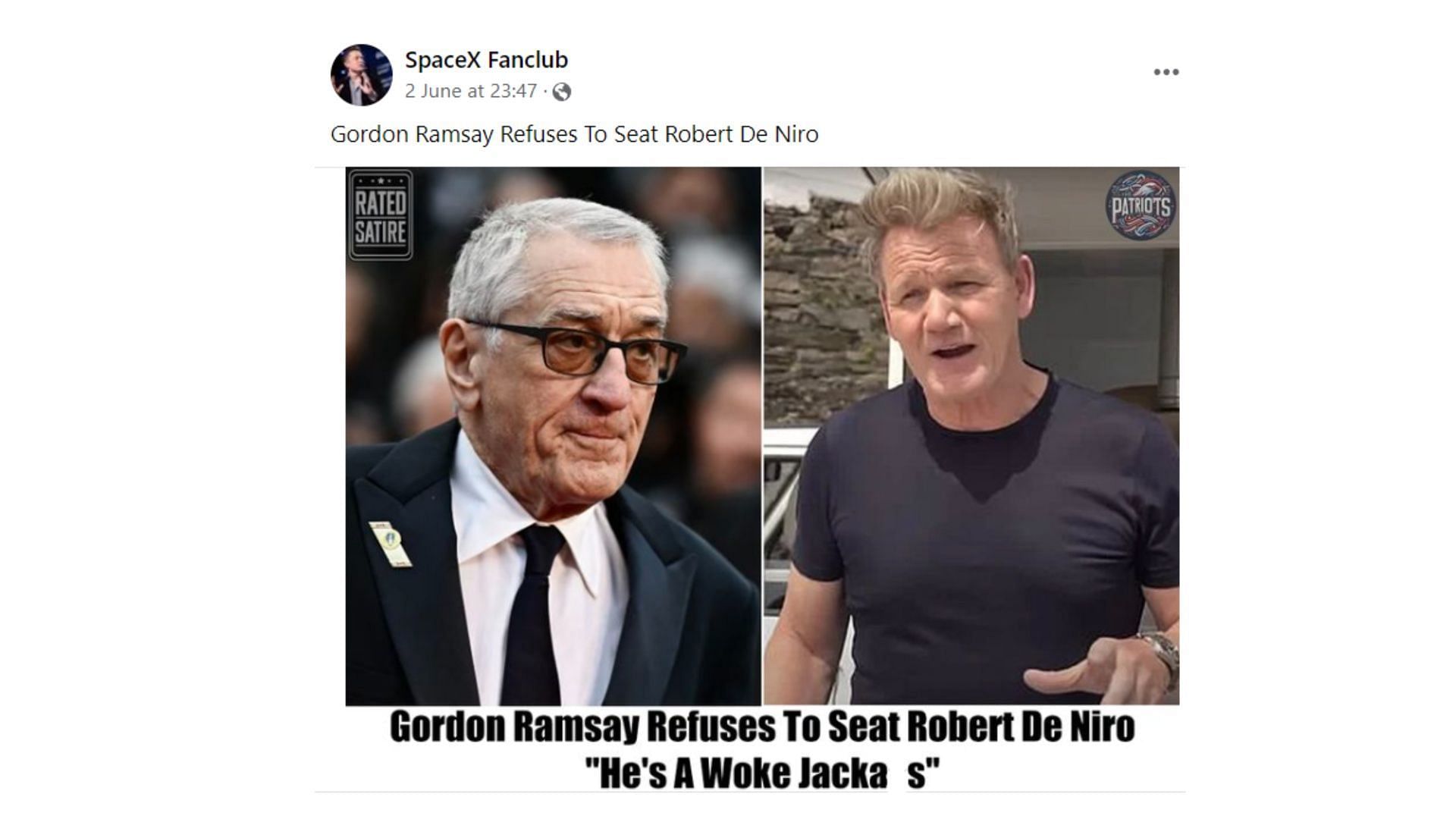 Fact Check: Did Gordon Ramsay refuse to seat Robert De Niro due to his  wokeness? Viral post debunked