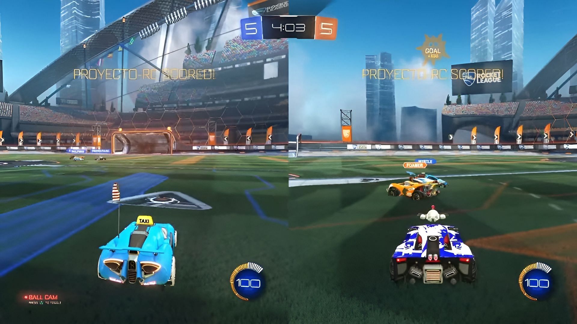 Rocket League gameplay screenshot