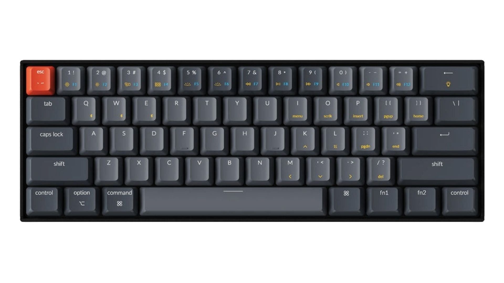 Keychron K12 (brown) - best 60% gaming keyboards (Image via Keychron)