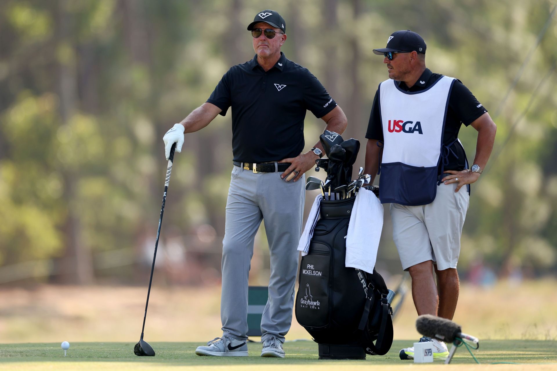 Phil Mickelson in action at Pinehurst No. 2