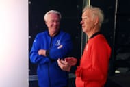 Bjorn Borg (L) and John McEnroe pictured at Laver Cup