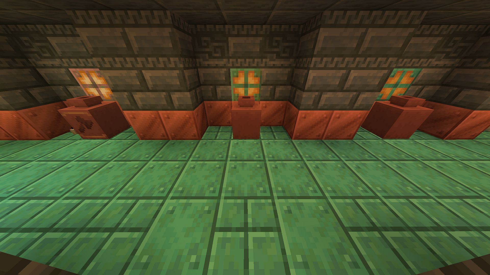 Minecraft 1.21&#039;s trial chamber pots are found in similar locations to barrels (Image via Mojang)