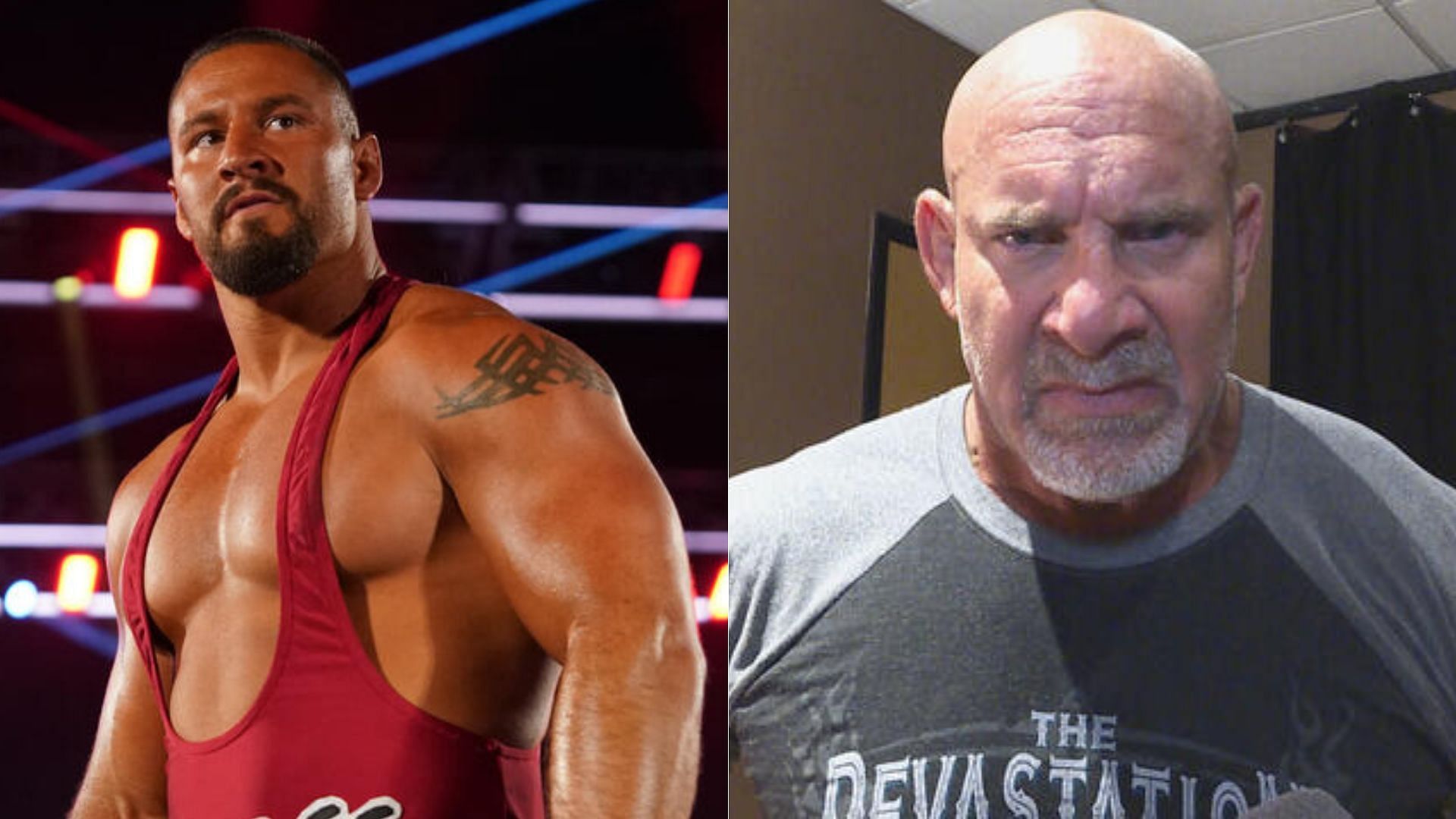 Bron Breakker (left); Bill Goldberg (right) [Image Credit: wwe.com]