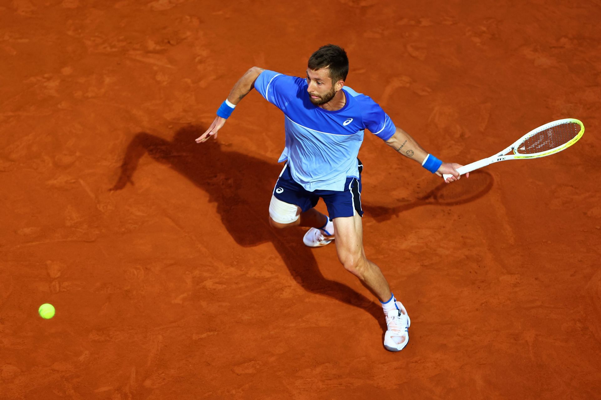 Corentin Moutet at the 2024 Italian Open. (Photo: Getty)