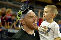 In Photos: Freddie Freeman's wife Chelsea shares snaps of son Charlie mimicking dad's antics on the golf course
