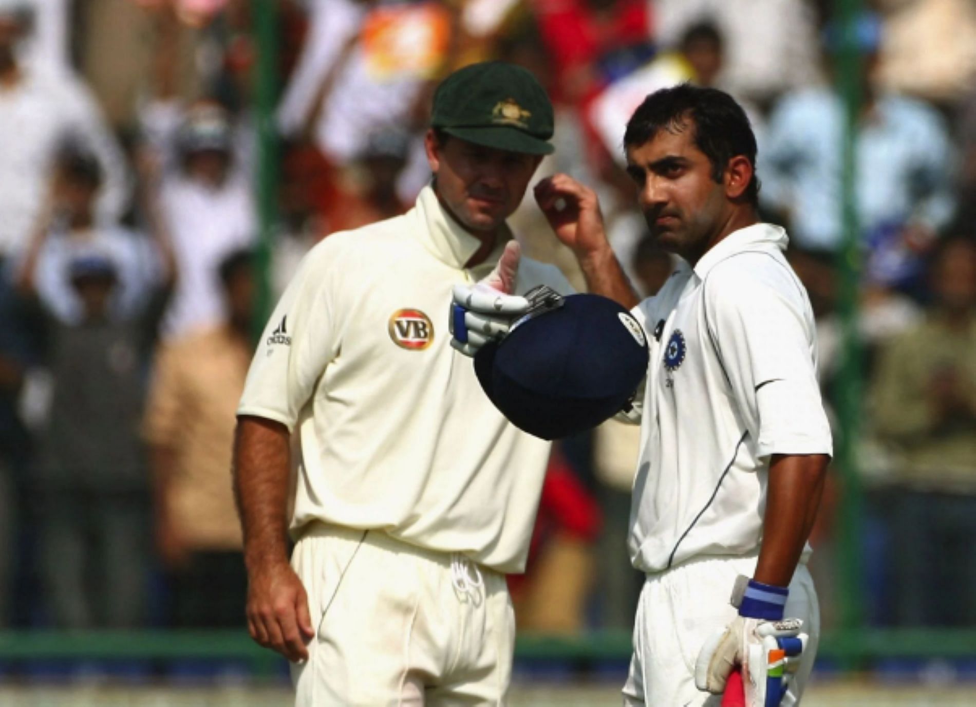 Gambhir responded in style during the 2008 India-Australia Test series