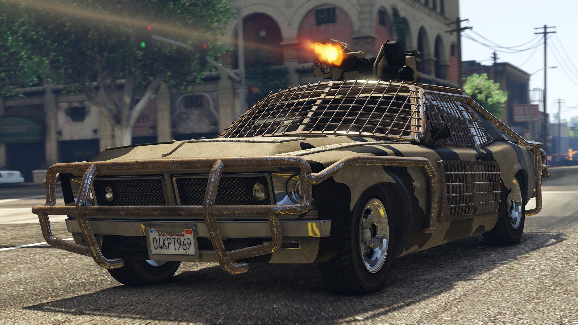 Here&#039;s a look at the Weaponized Tampa (Image via Rockstar Games)