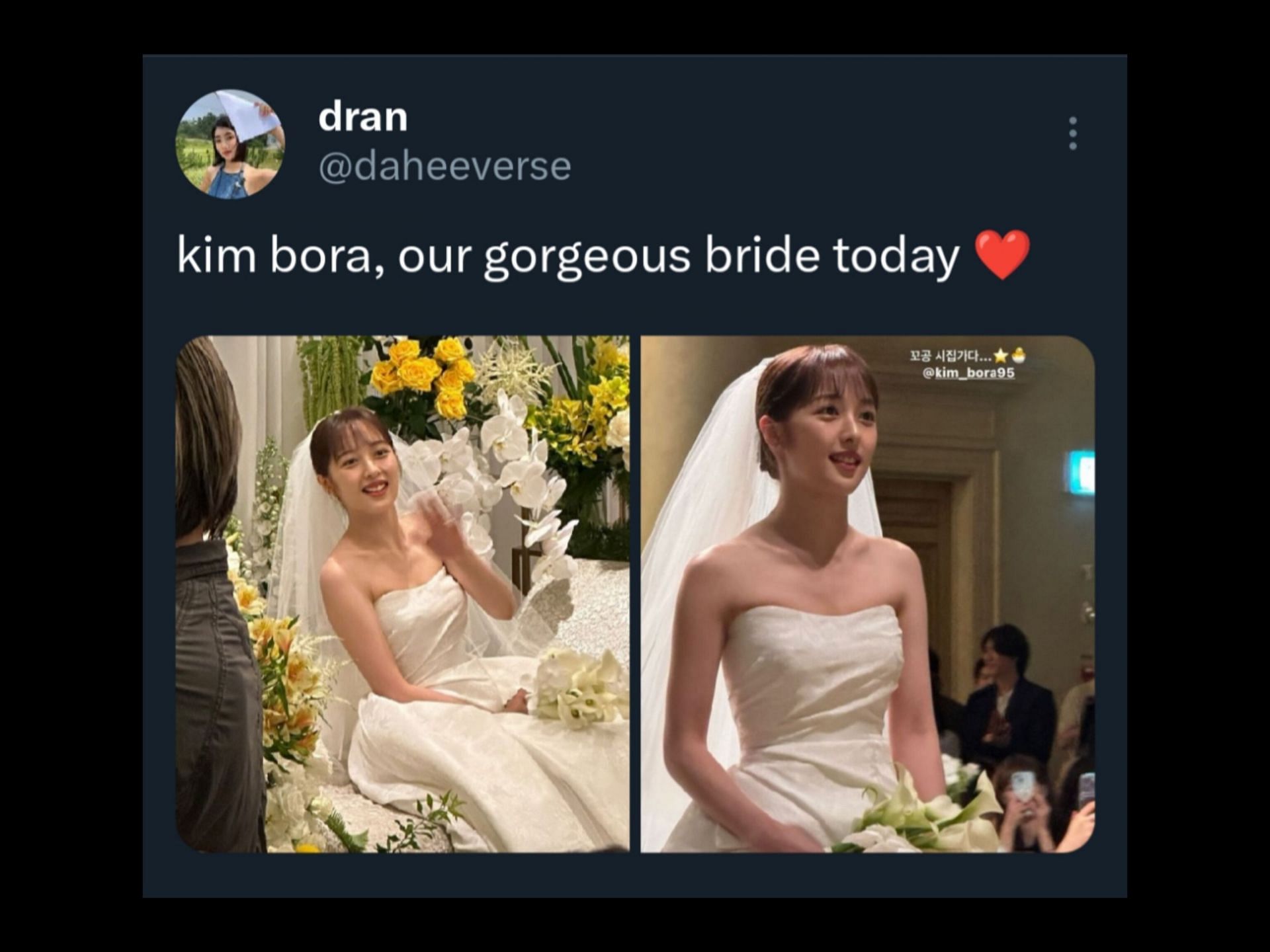 Fans praising bride&#039;s beauty (Image via X)