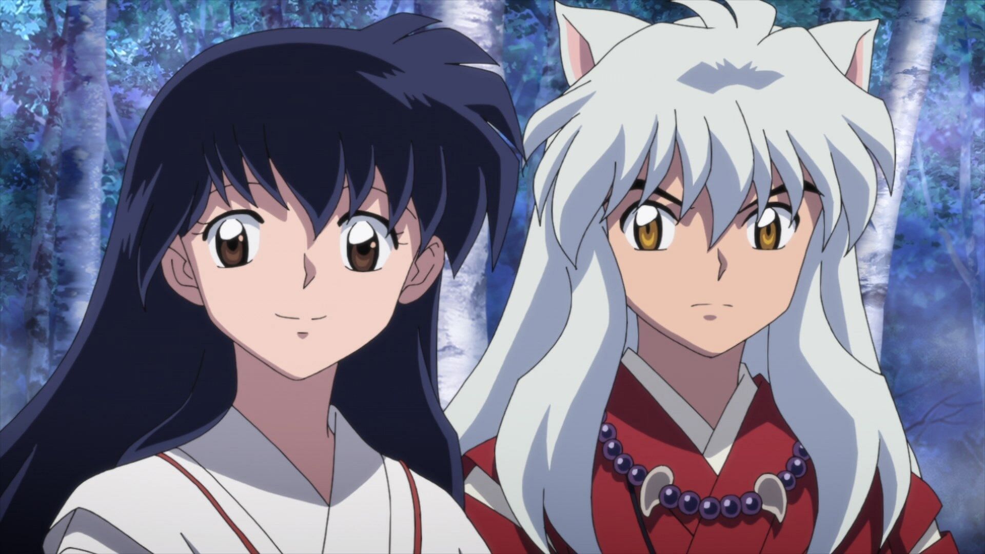 Kagome (left) and Inuyasha (right) as seen in the anime franchise (Image via Sunrise)