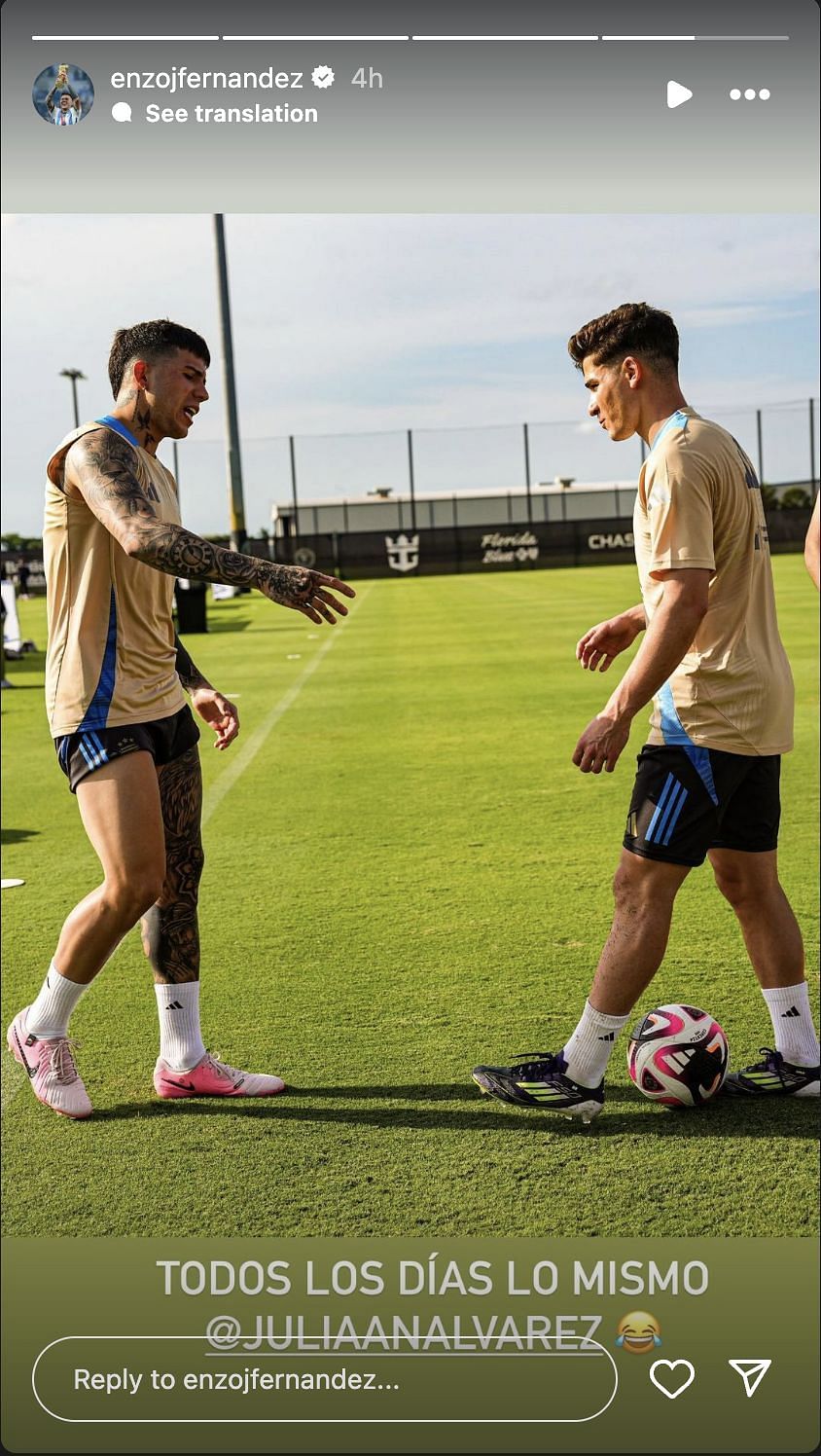 Enzo Fernandez and Julian Alvarez