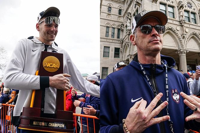 "Coach Hurley is the best coach": Blazers Draft pick Donovan Clingan gives shoutout to UConn HC for leading "best program in college basketball"