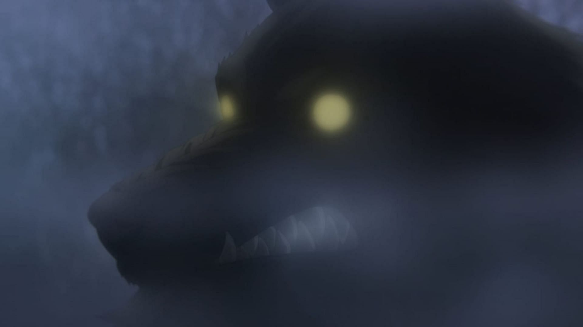 The werewolf, as seen in the anime (Image via Cloverworks)