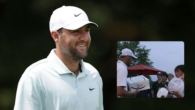 WATCH: Scottie Scheffler gives away surprise gift to fans on his birthday at the 2024 Travelers Championship