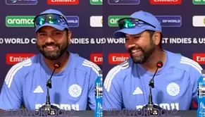 [Watch] Rohit Sharma takes a hilarious dig at Australia over them being knocked out of 2024 T20 World Cup; fans react with cheeky comments