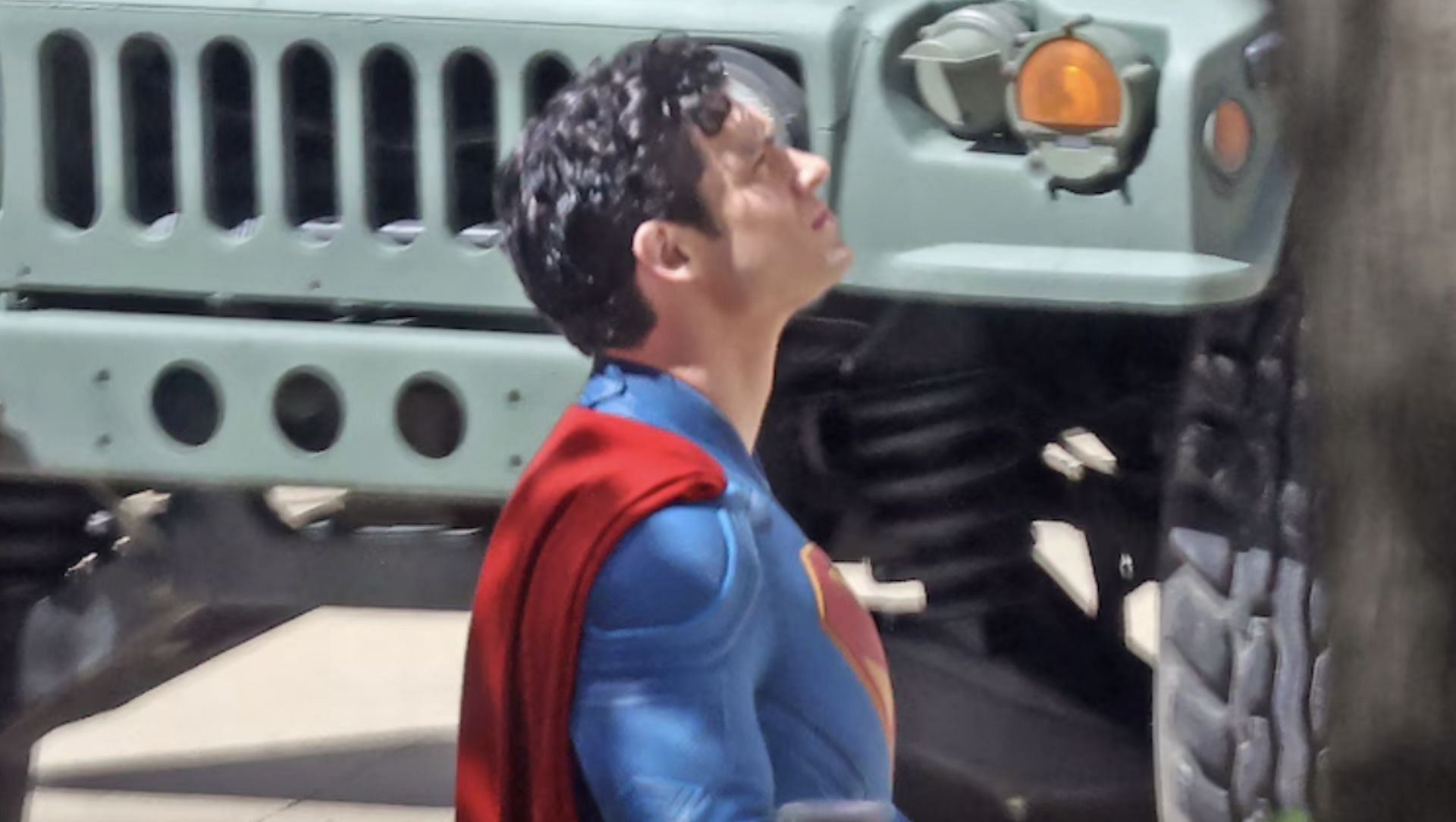 David Corenswet as Superman (Image via @DCFilmNews/X)