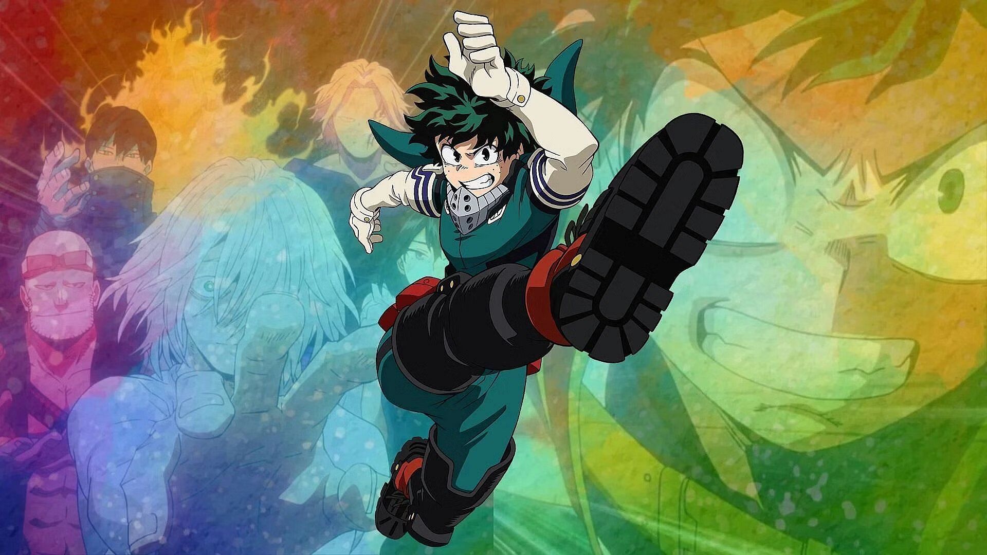 Deku and the former One For All users (Image via Bones).