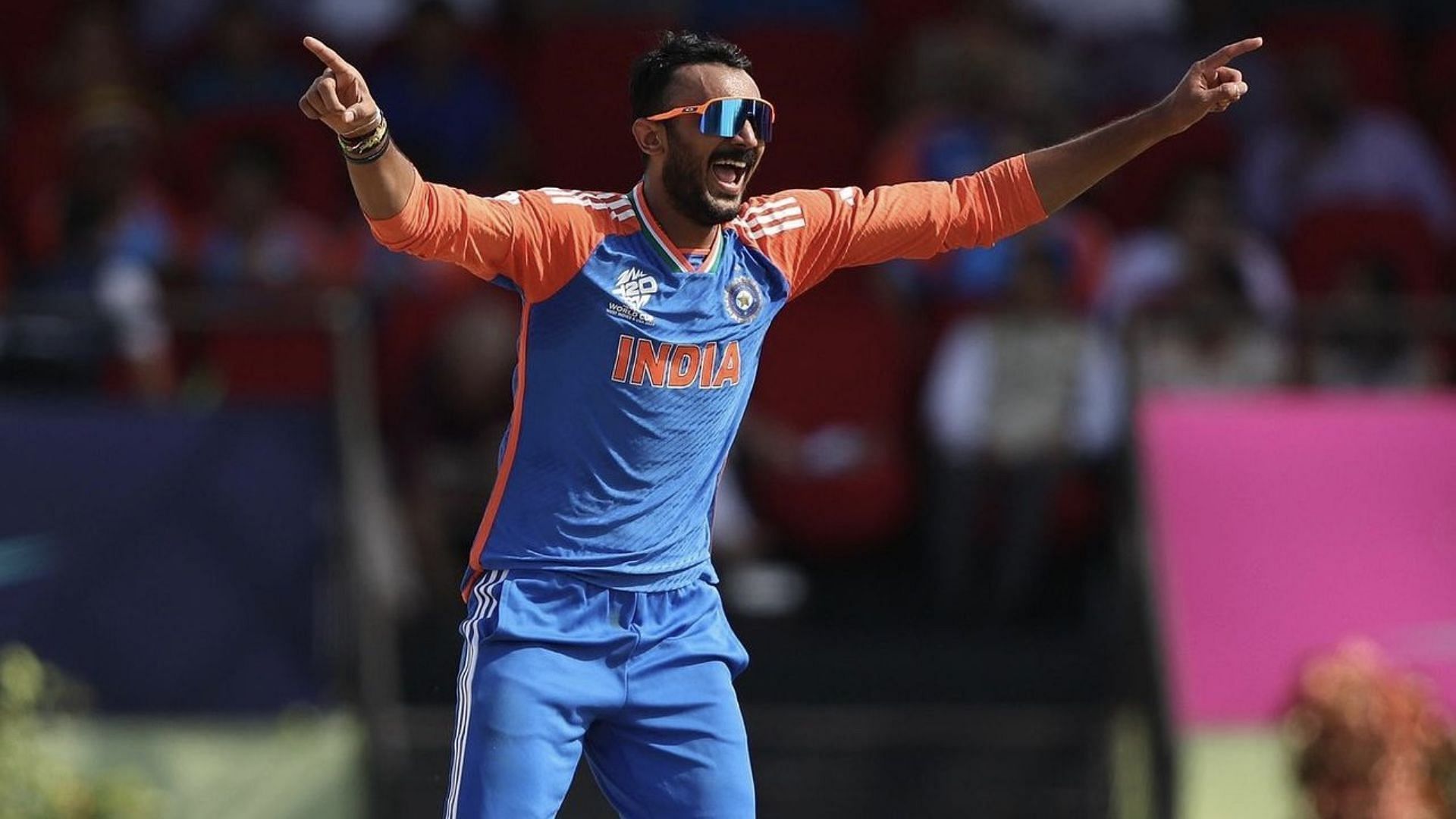 Axar Patel won the Player of the Match for his sensatioanl 3/23 (P.C.: Axar X)