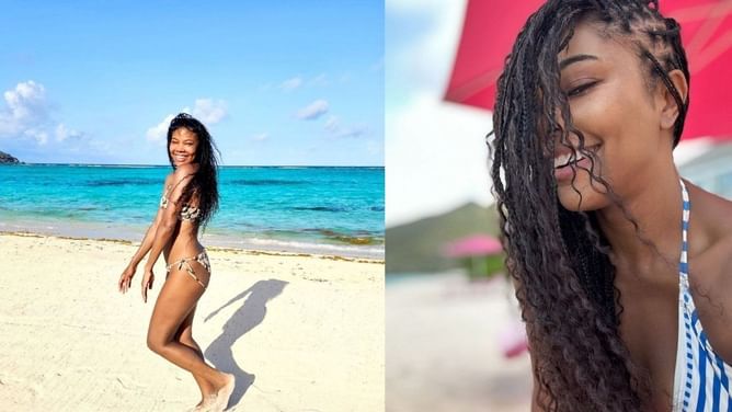 In Pictures: Dwyane Wade's wife Gabrielle Union shares stylish snaps in swimsuit from Canouan vacation with "special people"