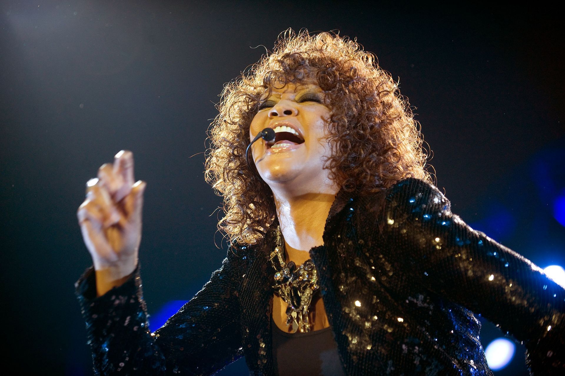 Whitney Houston Performs At The O2 Arena (Photo by Samir Hussein/Getty Images)