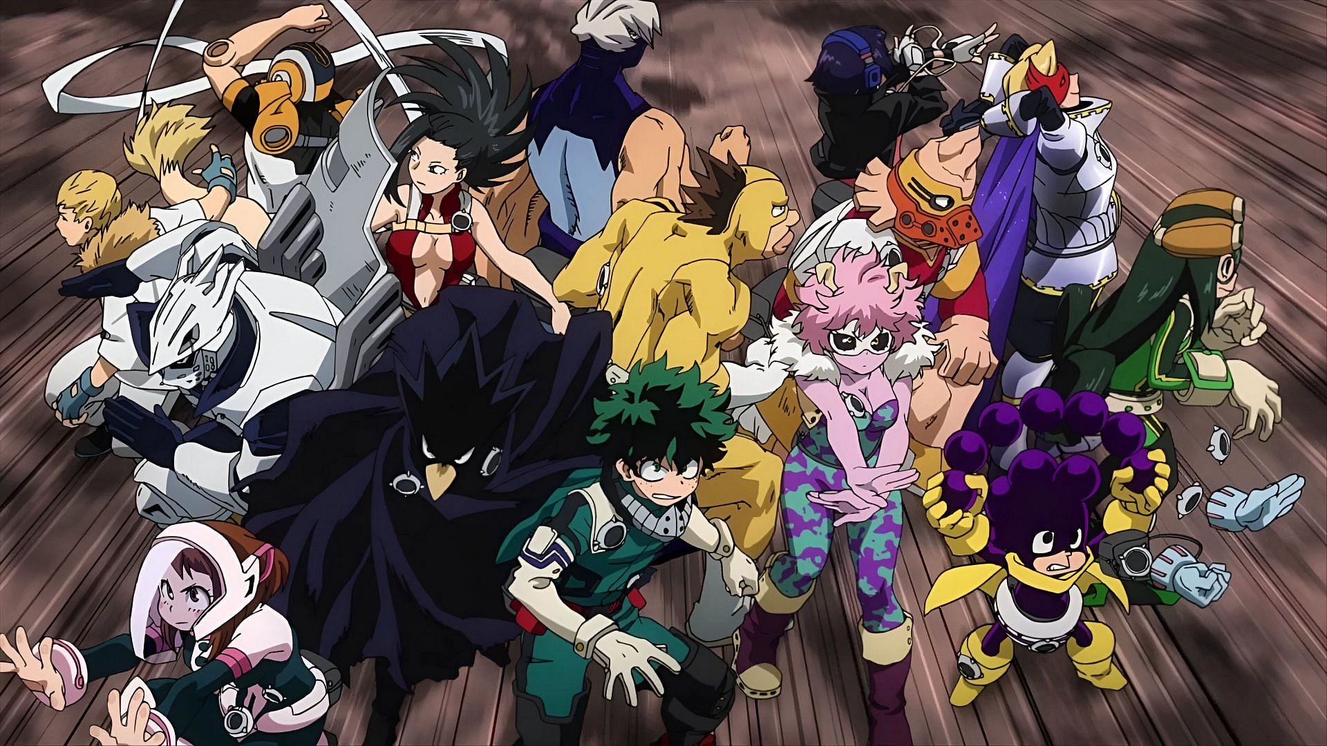 Class 1-A students as seen in the anime (Image via Bones)