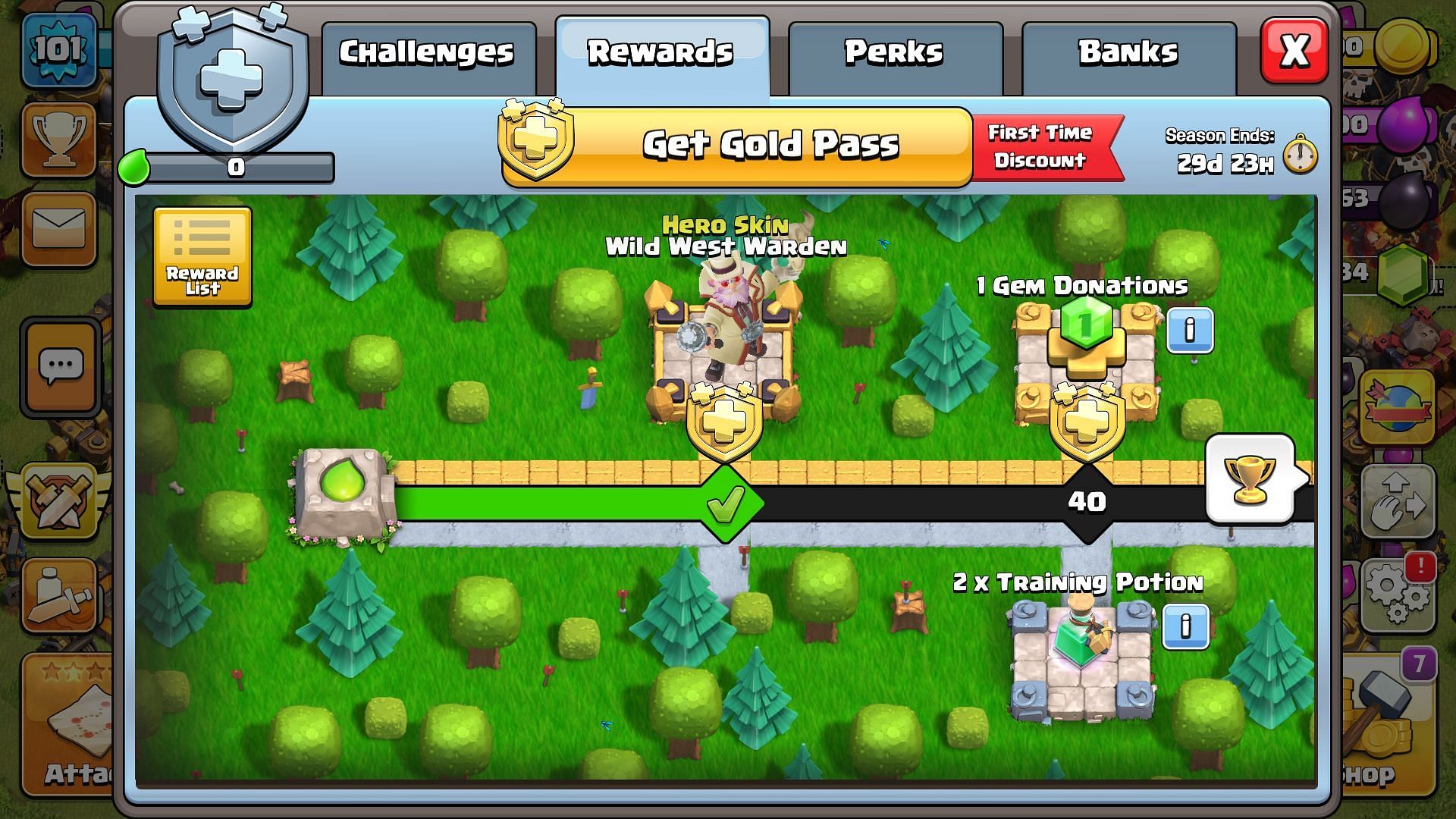 The Clash of Clans June 2024 Gold Pass will remain active for the entire month (Image via Clash of Clans)