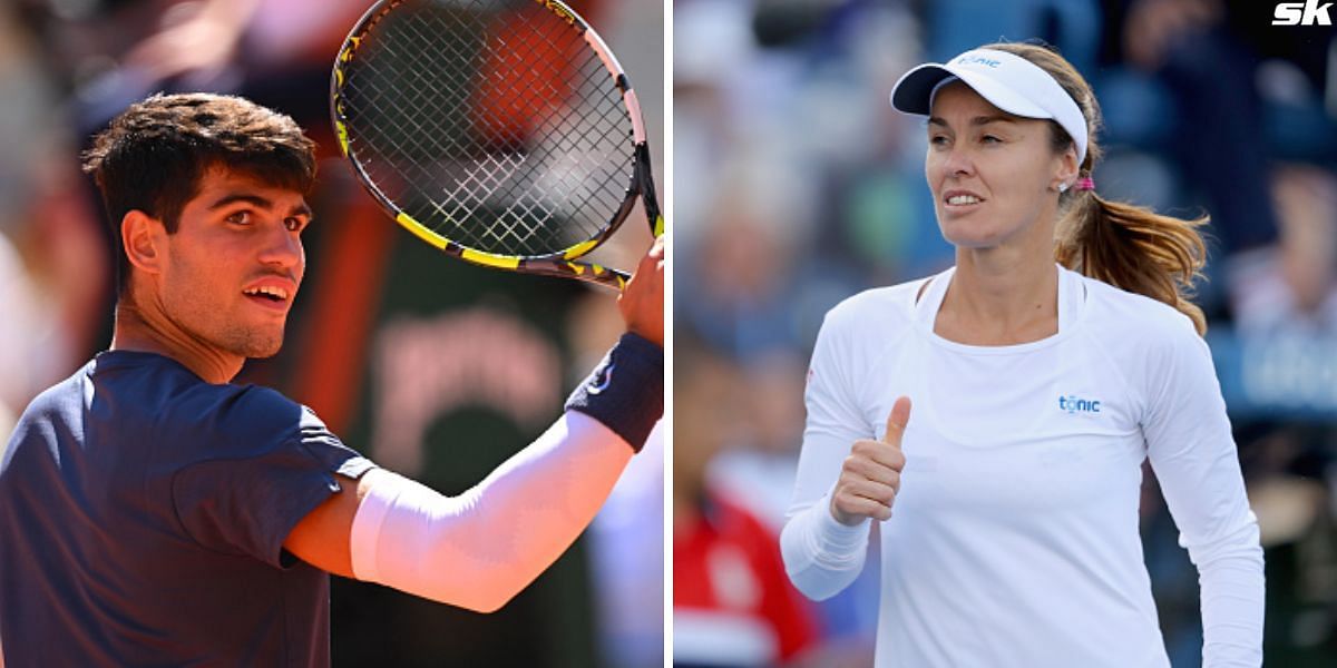 Carlos Alcaraz (L) and Martina Hingis (R) [Source: Getty Images]