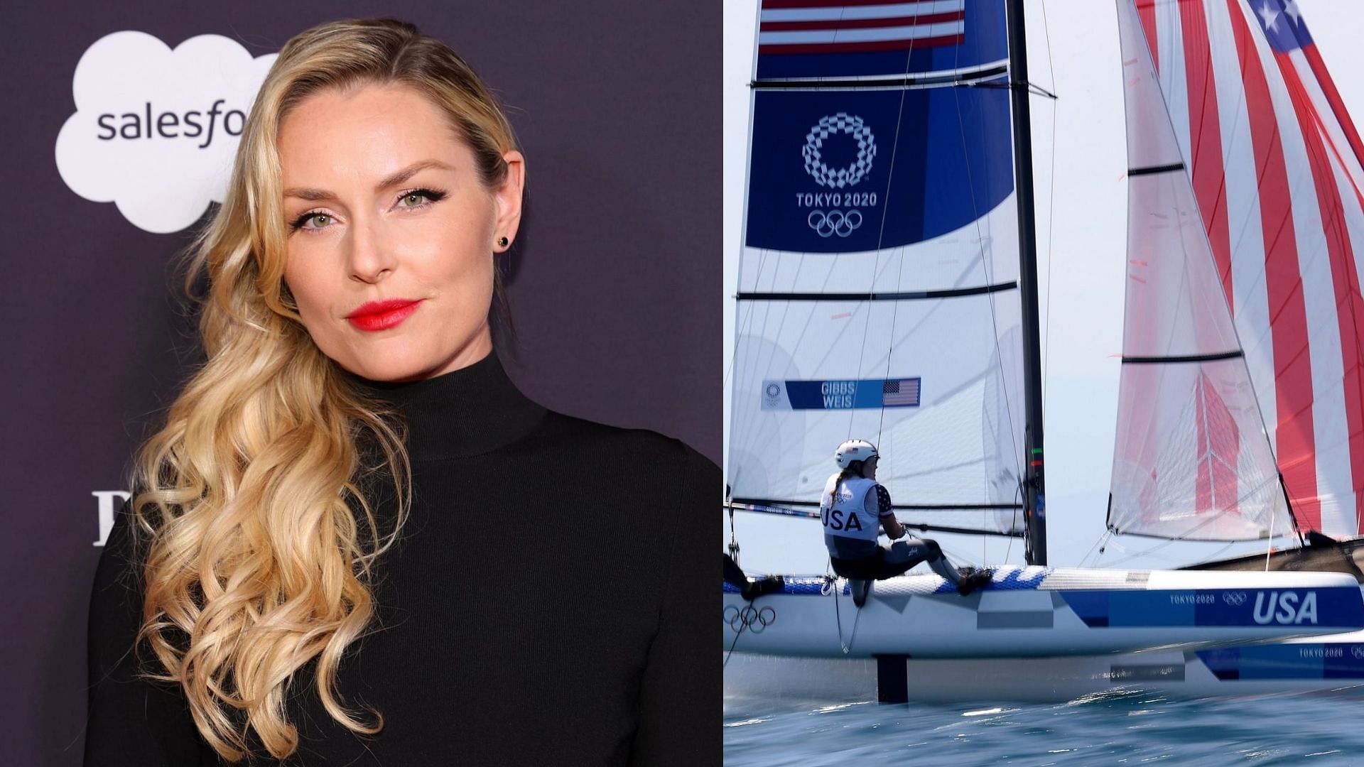 Lindsey Vonn and Anna Weis of US SailGP