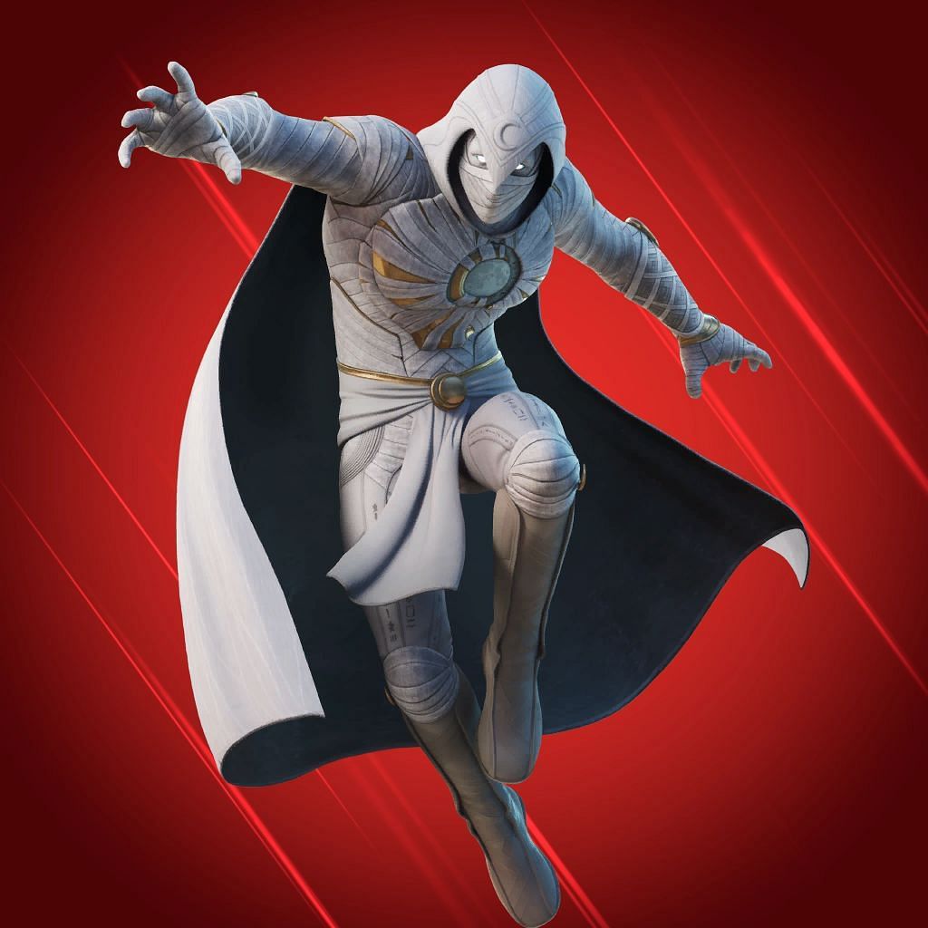 The sheer coolness of Moon Knight makes it one of the best Fortnite Superhero skins (Image via Epic Games)